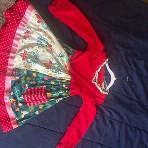 Matilda Jane Red and Green Dress